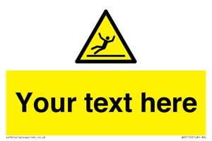 Custom Figure Slipping Sign